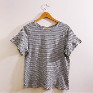 [Old Navy] Ruffle Sleeve Slub Knit Top